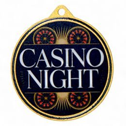 Quantum Casino Night Stainless Steel Medal