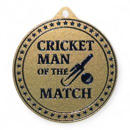 Quantum Cricket Man of the Match Stainless Steel Medal