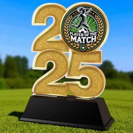 Female Player of the Match Football 2025 Trophy