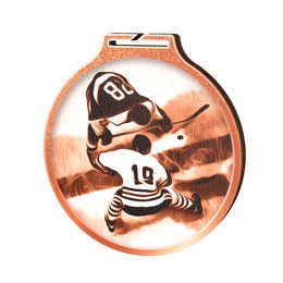 Habitat Classic Ice Hockey Bronze Eco Friendly Wooden Medal