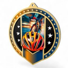 Sentinel Cycling Stainless Steel Medal