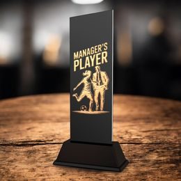 Shadowline Football Female Manager’s Player of the Season Trophy – Stainless Steel Award