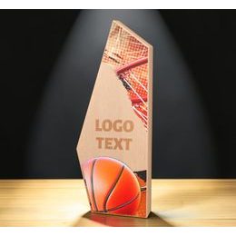 Galena Basketball Metal & Wood Trophy
