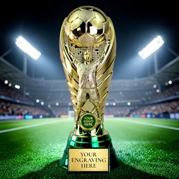 Golden Legacy Heavyweight Football Trophy