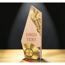 Galena Music Gold Disc Metal & Wood Trophy