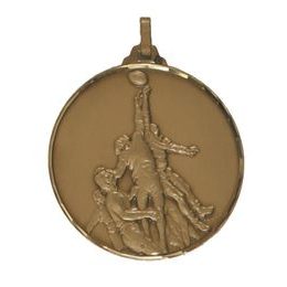 Diamond Edged Rugby Line Out Bronze Medal