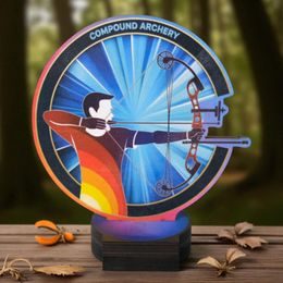 Grove Compound Archery Wooden Trophy