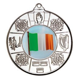Irish Four Provinces Logo Insert Silver Medal