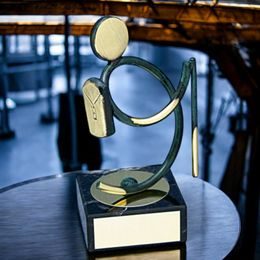 Bilbao Walking and Hiking Handmade Metal Trophy