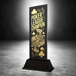 Shadowline Poker League Champion Metal Trophy