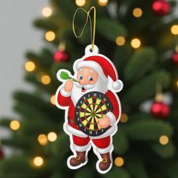 Jolly Santa Darts Christmas Bauble
