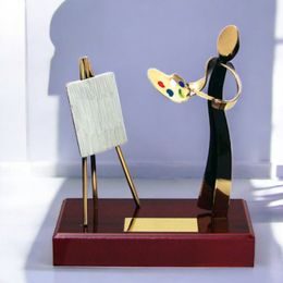 Barcelona Artist Handmade Metal Trophy