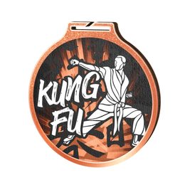 Habitat Classic Kung Fu Bronze Eco Friendly Wooden Medal