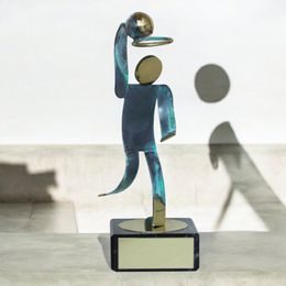 Toledo Basketball Handmade Metal Trophy