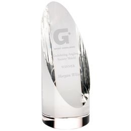 Galax Clear Crystal Wedge Award