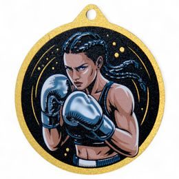 Quantum Women's Boxing Stainless Steel Medal