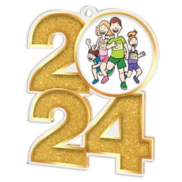 Fun Run Run Acrylic 2024 Medal