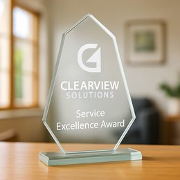 Levita Engraved Glass Award