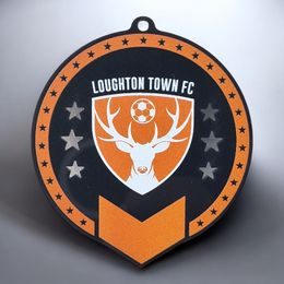 Custom Made Black Acrylic Club Logo Superstars Medal