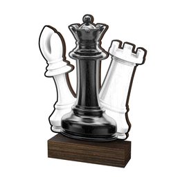 Sierra Chess Real Wood Trophy