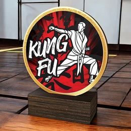 Holt Colour Kung Fu Real Wood Trophy