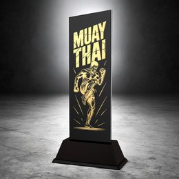 Shadowline Muay Thai Male Trophy – Stainless Steel Award