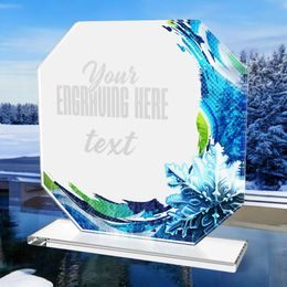 Hopper Snowflake Glass Award