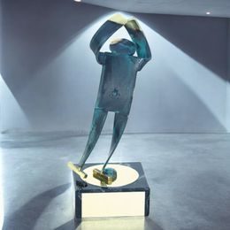 Toledo Figure Skating Handmade Metal Trophy