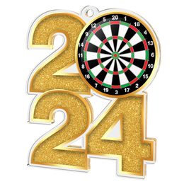 Darts 2024 Acrylic Medal