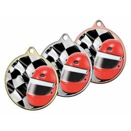 Hercules Texture Print Motorsport Flag Medal