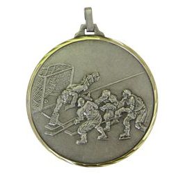 Diamond Edged Ice Hockey Silver Medal