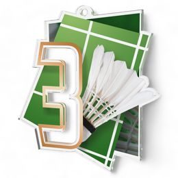 Poznan Badminton Number 3 Medal