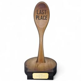 Grove Wooden Spoon Last Place Real Wood Trophy