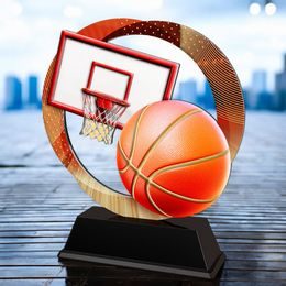 Onyx Stainless Steel Basketball Trophy