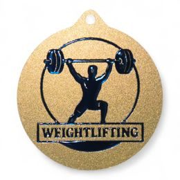 Quantum Men's Weightlifting Stainless Steel Medal