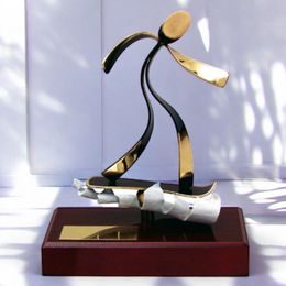 Barcelona Snowboarding Handmade Metal Trophy