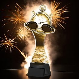 Classic Toronto Swimming Stopwatch and Goggles Trophy