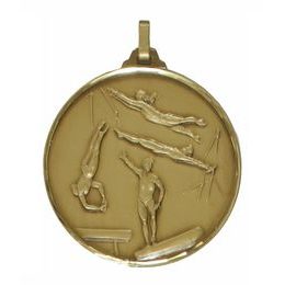 Diamond Edged Female Gymnastics Events Bronze Medal