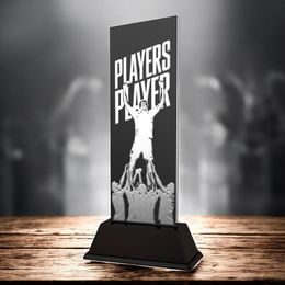 Shadowline Football Male Players' Player Trophy – Stainless Steel Award