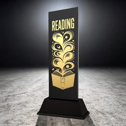 Shadowline School Reading Trophy – Stainless Steel Award