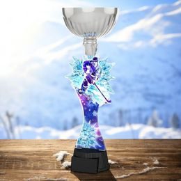 Montreal Ice Hockey Snowflake Silver Cup Trophy