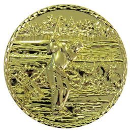 Diamond Edged Golf Shot Heavyweight Gold Medal