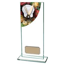 Colour Curve Jade Glass Cooking Trophy