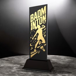 Shadowline Female Badminton Trophy – Stainless Steel Award