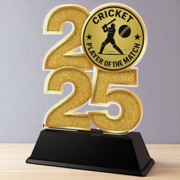 Cricket Player of the Match 2025 Trophy
