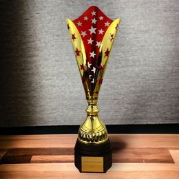 Hays Gold Red Trophy Cone Stars Cup