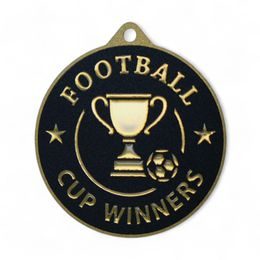 Quantum Football Cup Winners Stainless Steel Medal