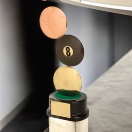 Panton Pool Handmade Metal Trophy