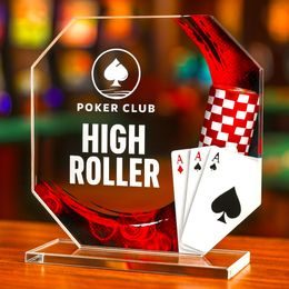 Hopper Poker Glass Award
