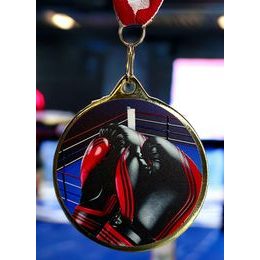 Hercules Texture Print Boxing Medal